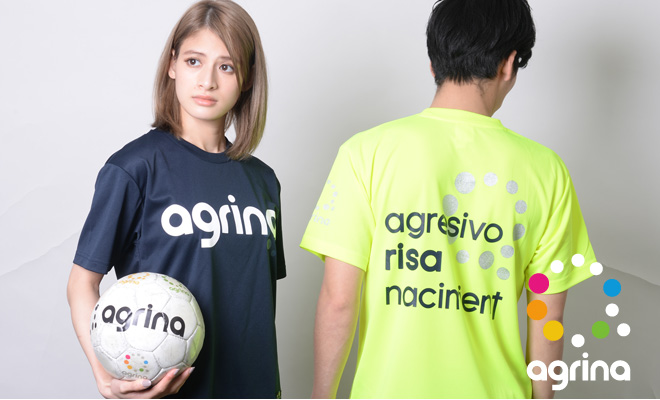 agrina（アグリナ）の女子フットサルプラシャツ