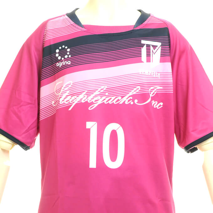 Ca Tempesta Fp Home アグリナ Agrina サッカー フットサルピンクのカスタムユニフォーム 昇華ユニフォーム 作成事例