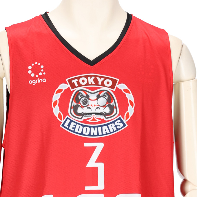 TOKYO LEDONIARS赤 2023 FP リバーシブル バスケユニフォーム