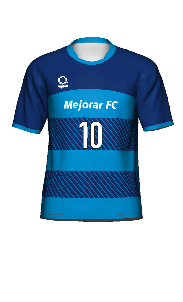 Mejorar FC FP HOME 半袖ユニフォームの3Dシミュレーション画像