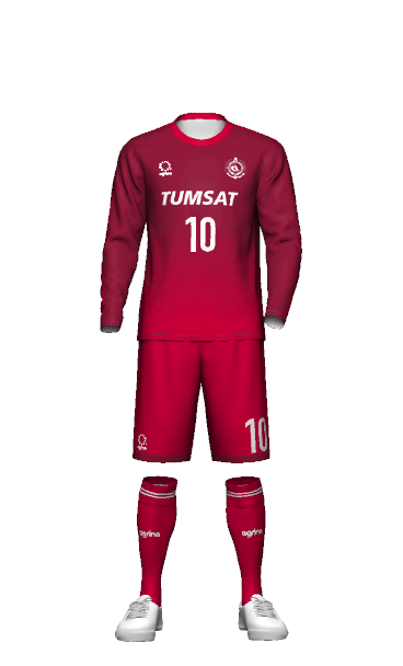 TUMSAT GK AWAY 長袖ユニフォームの3Dシミュレーション画像