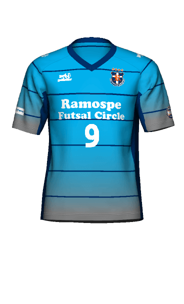 Ramospe FP AWAY 半袖ユニフォームの3Dシミュレーション画像