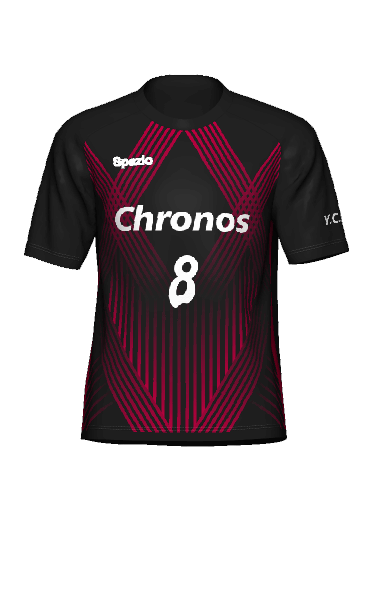 Chronos f.c. FP 半袖ユニフォームの3Dシミュレーション画像