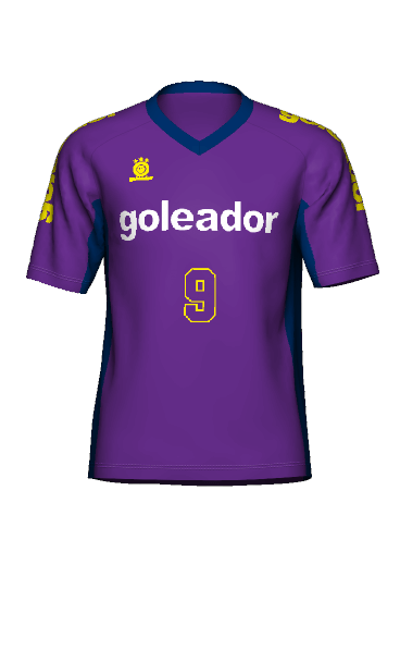 ISHIHARA goleador 半袖ユニフォームの3Dシミュレーション画像
