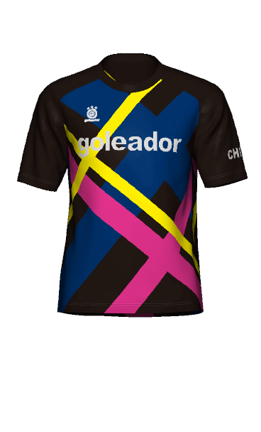 TRESOR CHIBA goleador 半袖ユニフォームの3Dシミュレーション画像