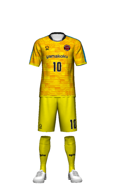 山村国際高等学校 GKリバーシブル裏リバーシブル 半袖ユニフォームの3Dシミュレーション画像