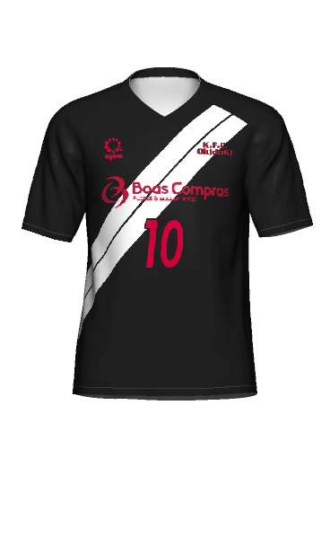 K.F.C.OkidoKI FP HOME 半袖ユニフォームの3Dシミュレーション画像