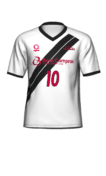 K.F.C.OkidoKI FP AWAY 半袖ユニフォームの3Dシミュレーション画像