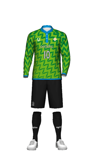 ocachu GK AWAY 長袖ユニフォームの3Dシミュレーション画像