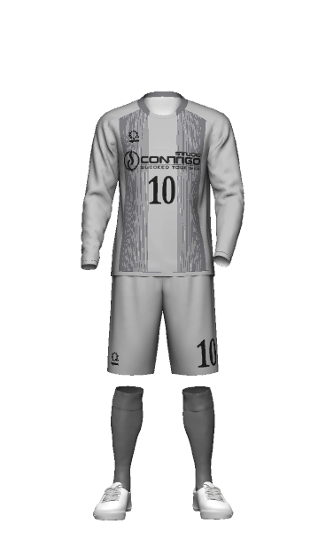 HUMANFOOTBALL FP HOME 半袖ユニフォームの3Dシミュレーション画像