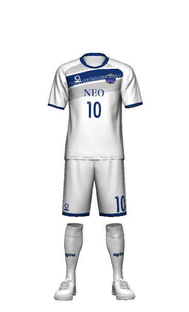 NEO 2023年度 FP AWAY 半袖ユニフォームの3Dシミュレーション画像