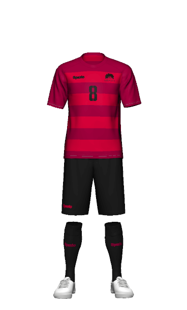 ARSVITA LADIES2023 FP HOME 半袖ユニフォームの3Dシミュレーション画像
