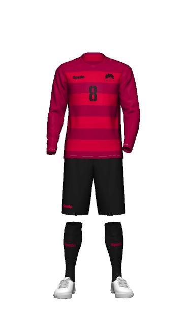 ARSVITA LADIES2023 FP HOME 長袖ユニフォームの3Dシミュレーション画像