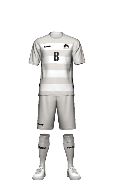 ARSVITA LADIES2023 FP AWAY 半袖ユニフォームの3Dシミュレーション画像