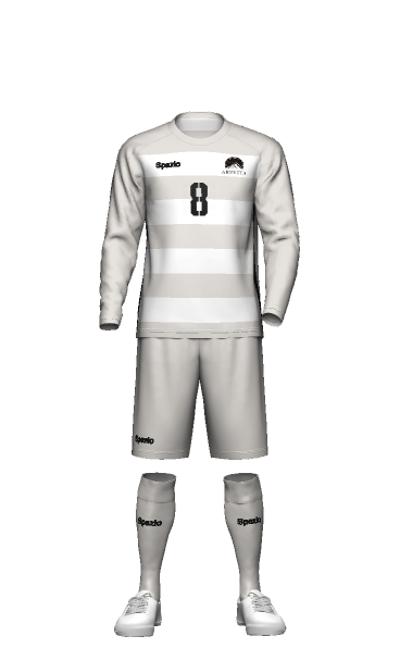 ARSVITA LADIES2023 FP AWAY 長袖ユニフォームの3Dシミュレーション画像