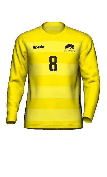 ARSVITA LADIES2023 GK AWAY 長袖ユニフォームの3Dシミュレーション画像