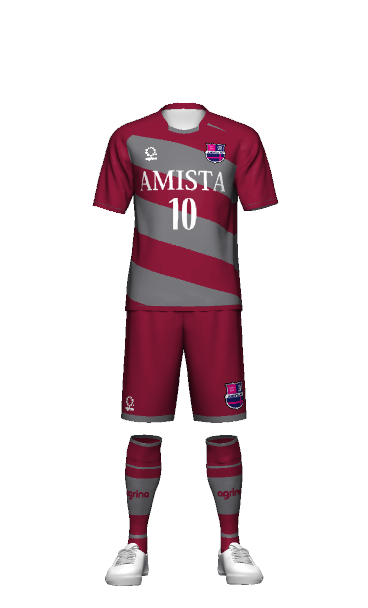 アミスタスポーツクラブ GK HOME 半袖ユニフォームの3Dシミュレーション画像