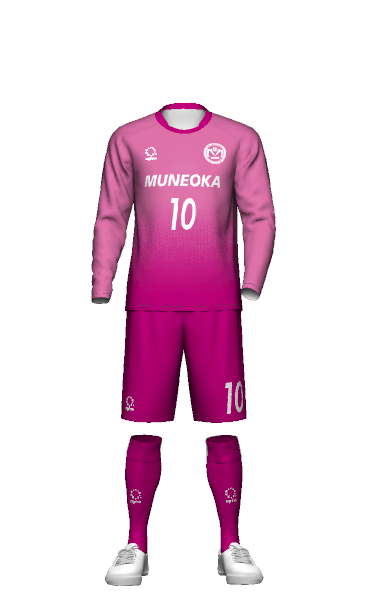 FC宗岡 2023年度 GK HOME 長袖ユニフォームの3Dシミュレーション画像