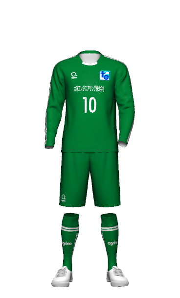 太洋エンジニアリング株式会社 GK AWAY 長袖ユニフォームの3Dシミュレーション画像