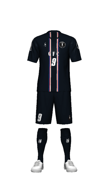 GFC FP HOME 半袖ユニフォームの3Dシミュレーション画像