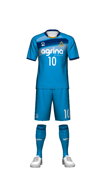 常磐大学 GK AWAY 半袖ユニフォームの3Dシミュレーション画像