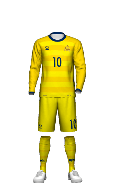 常磐大学 GK AWAY 長袖ユニフォームの3Dシミュレーション画像