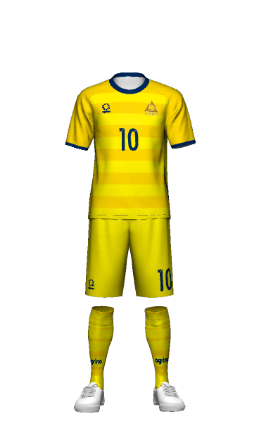 常磐大学 GK AWAY 半袖ユニフォームの3Dシミュレーション画像