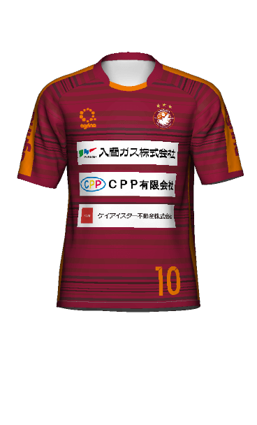 埼玉県聴覚障害者サッカー部 練習着 半袖Tシャツの3Dシミュレーション画像