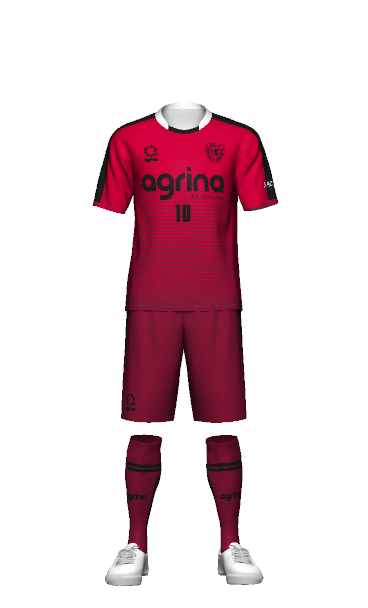 FC北陸U-18 GK AWAY 半袖Tシャツの3Dシミュレーション画像