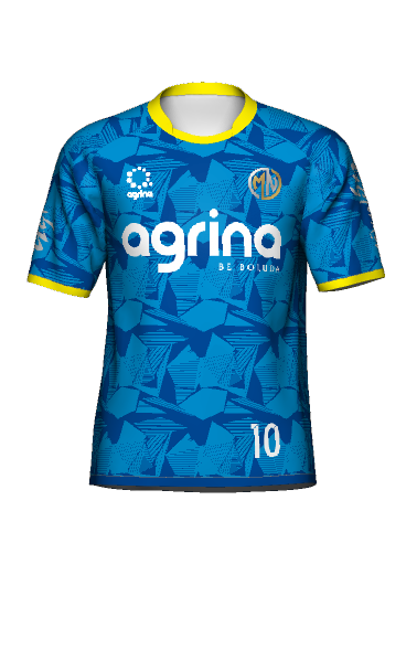 増田西サッカースポーツ少年団 2023 FP 練習着 半袖Tシャツの3Dシミュレーション画像