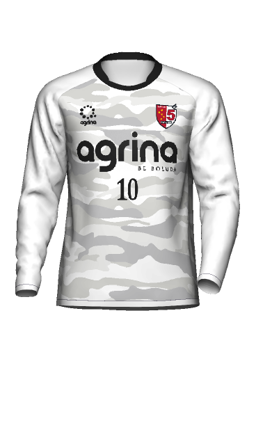 FiveASide 2023 GK 練習着 長袖ユニフォームの3Dシミュレーション画像