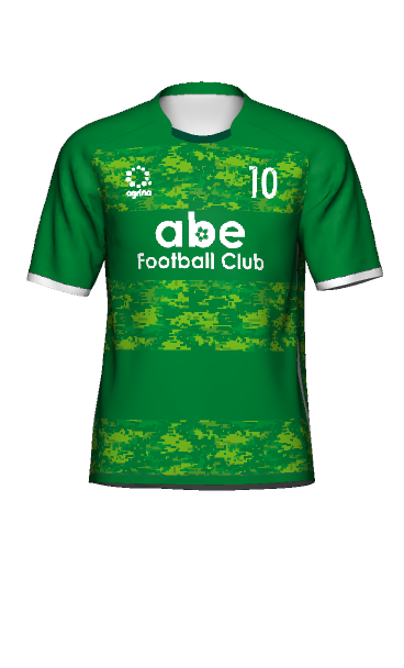 ABE FOOTBALL CLUB 2023 FP 練習着 半袖Tシャツの3Dシミュレーション画像