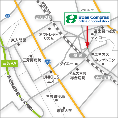 ボアスコンプラス広域地図