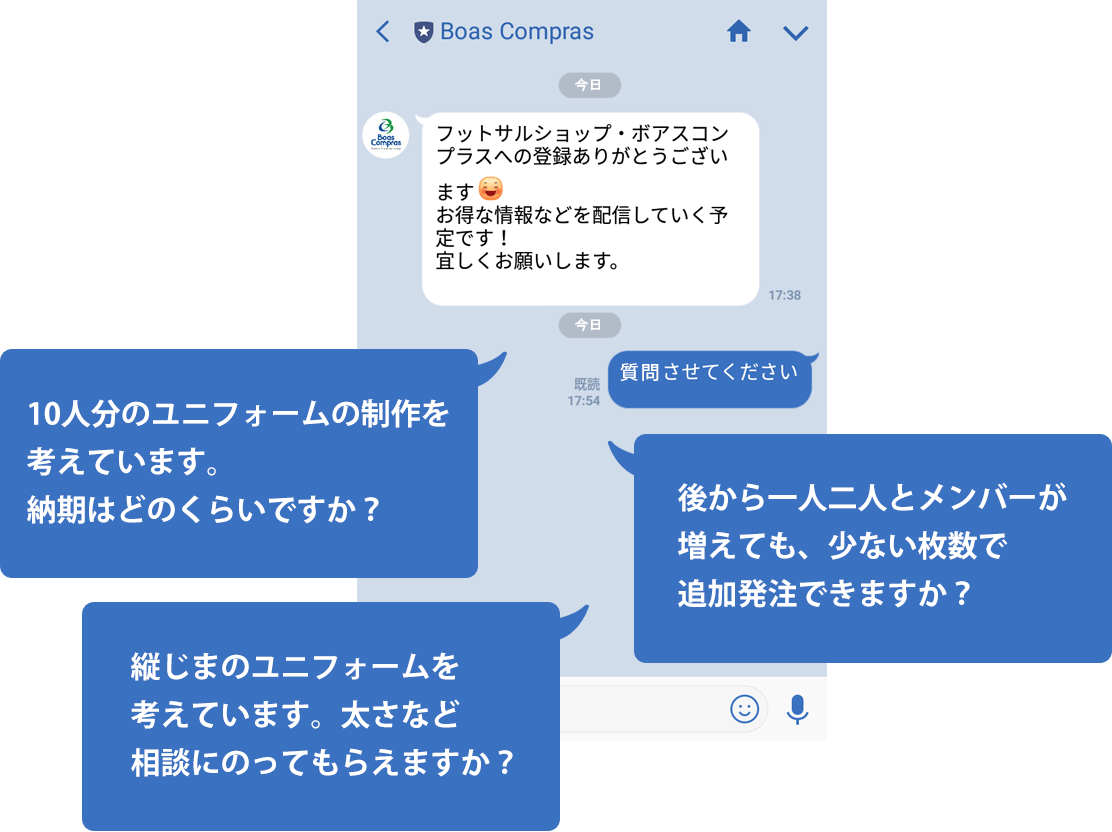 ボアスコンプラス ライントーク